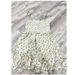 floral ruffle sundress